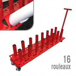 SUPPORT 16 ROULEAUX